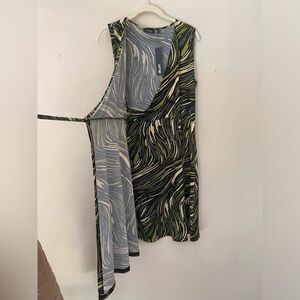 Apt. 9 Swirled Pattern Wrap Dress M NWT